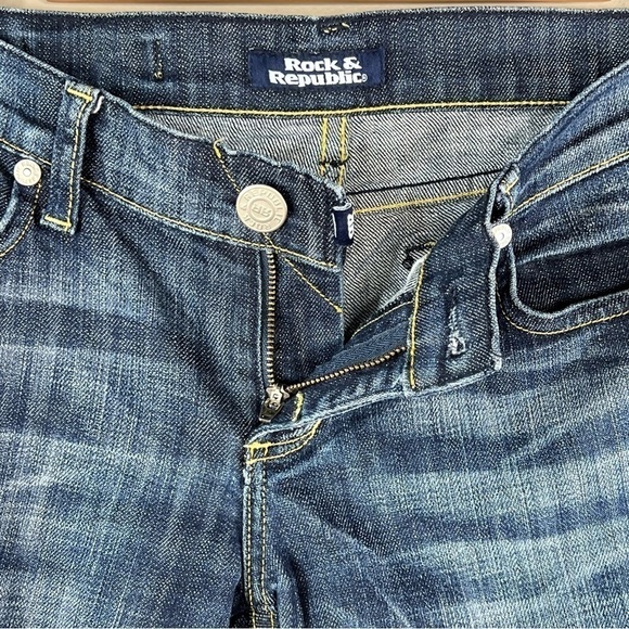 Rock & Republic Vintage Jeans Slim Cut Bootcut Low Rise Women’s Size 26 Blue Y2K - Picture 3 of 9